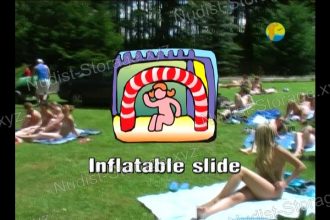 Inflatable Slide - Naturist Freedom