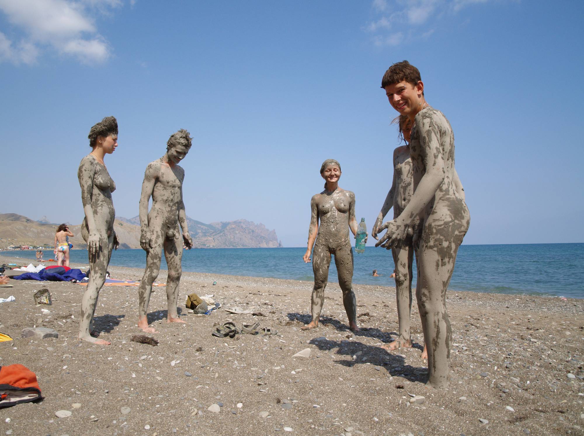 Nudist Pics Dried Nudist Mud Statues - 2